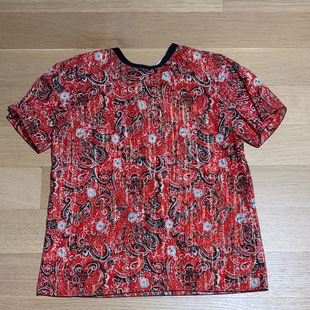 Marc Jacobs Paisley Shirt with Satin Tie